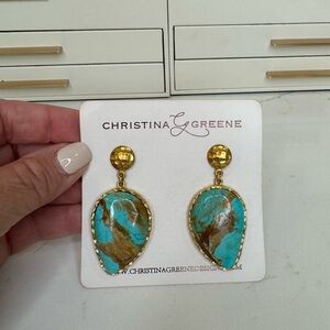 Christina Greene turquoise earrings